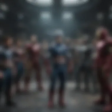 Avengers team assembling