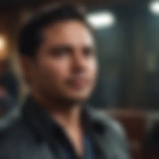 Michael Peña during a pivotal scene in his latest film