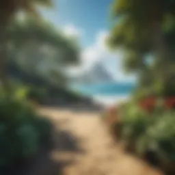 A captivating landscape of the Alola region showcasing its vibrant environments.