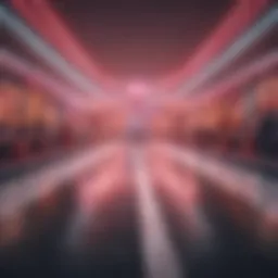 A vibrant stage set showcasing the iconic Drag Race runway.