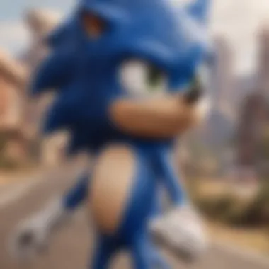 A Glimpse into Sonic's Cinematic Journey Promotional poster of Sonic the Hedgehog movie