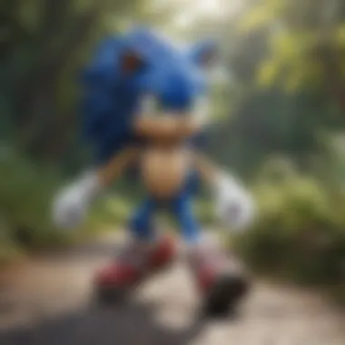 Sonic's Agile Adventures Sonic the Hedgehog in action