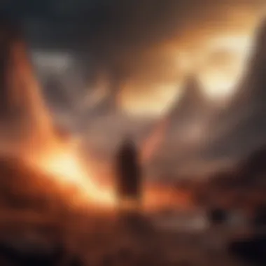 Epic showdown between Jedi and Sith on a fiery volcanic planet