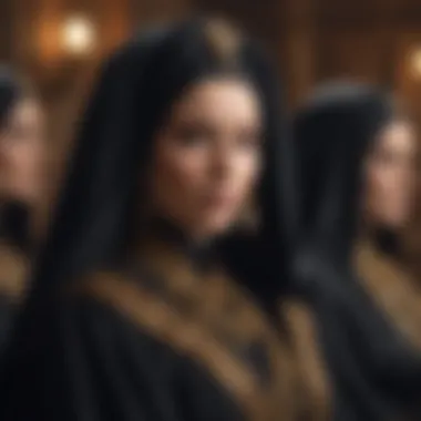 An artistic representation of the Bene Gesserit sisterhood in council