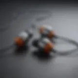 High-quality cord earbuds showcasing design and features