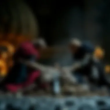 A broken alliance signifying betrayal in leadership