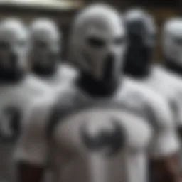 Artistic representation of Moon Knight T-shirts showcasing various designs