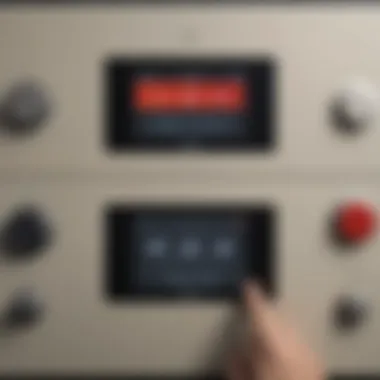 Close-up of the Dali Kubik One's controls and connectivity options