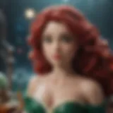 Detailed depiction of Ariel in LEGO form