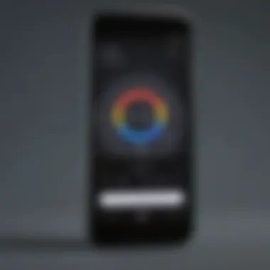 User interface elements displayed on a Google phone screen.