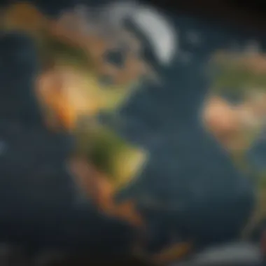 A world map highlighting international series available on Netflix