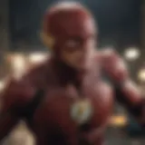 Dynamic portrayal of the Flash character in action