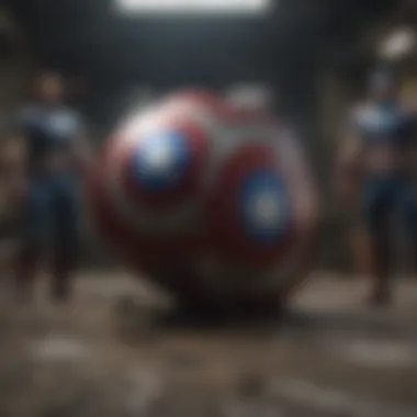 Cinematic Marvels: The Avengers Universe A dramatic scene showcasing the Avengers in a cinematic setting