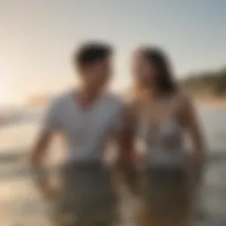A picturesque beach scene reflecting the essence of summer romance