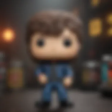 Artistic depiction of Jon Bon Jovi Funko Pop figure showcasing its vibrant colors and design.