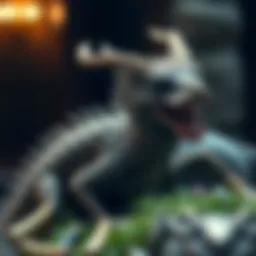 A mesmerizing glimpse of magical creatures featured in the trailer.