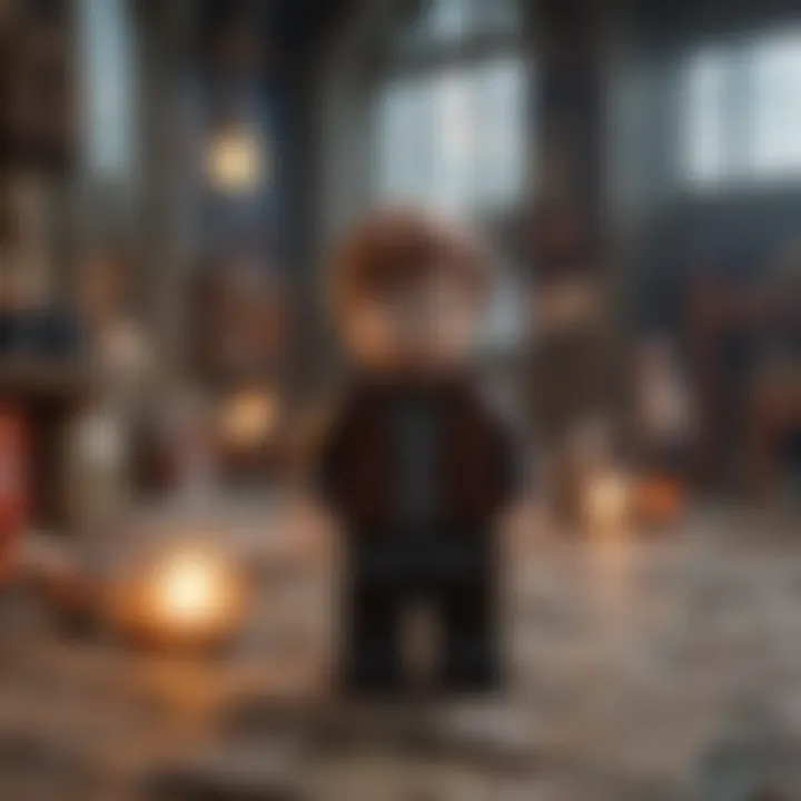 An engaging gameplay screenshot from LEGO Harry Potter showcasing magical elements.