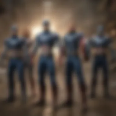 The Avengers Team Uniting for Battle The Avengers team in action