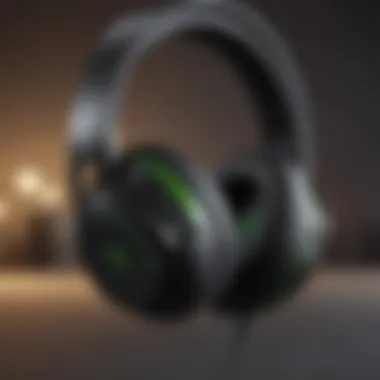 Close-up of Xbox headset showcasing its sleek design