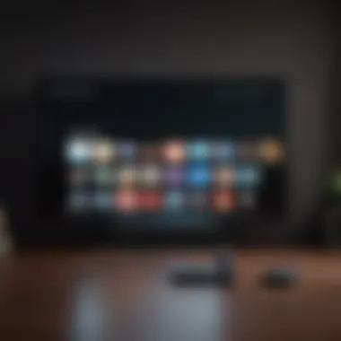 User navigating Apple TV during trial