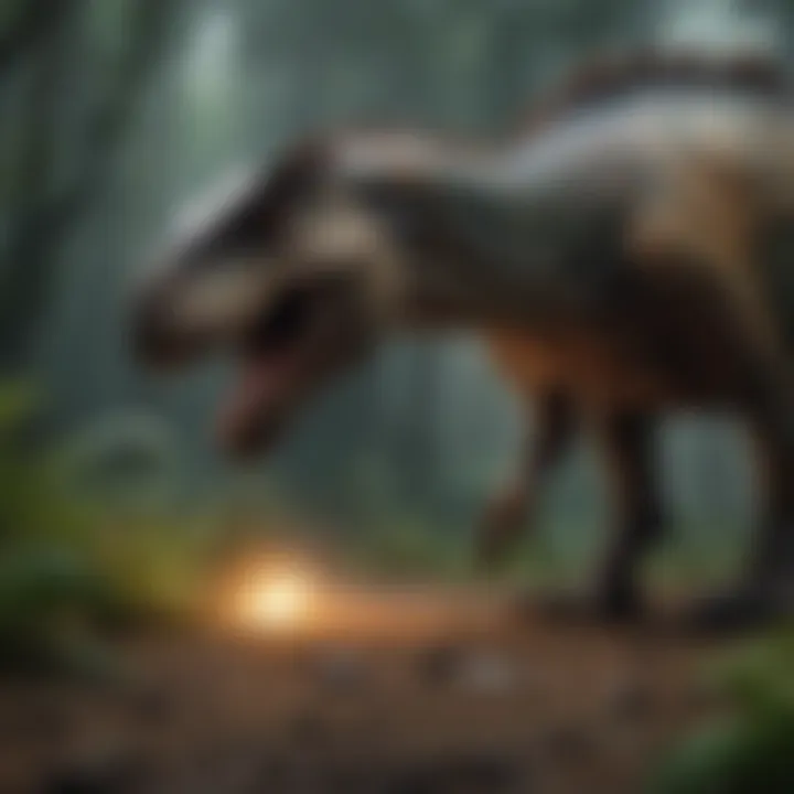 Concept art of a new Jurassic Park storyline