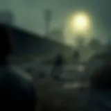 The aftermath of a zombie encounter showcasing desolation