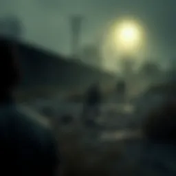 The aftermath of a zombie encounter showcasing desolation