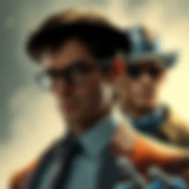 A detailed illustration highlighting the evolution of Kingsman characters