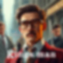 The intricate cover art of a Kingsman comic showcasing dynamic characters