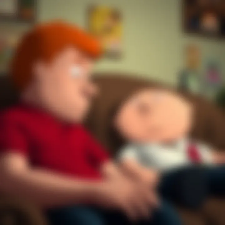 Stewie and Brian: A Complex Relationship Prominent scene depicting Stewie and Brian's dynamic in the episode