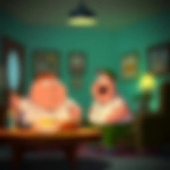 Exploring Themes in Family Guy Visual representation of the episode's thematic elements