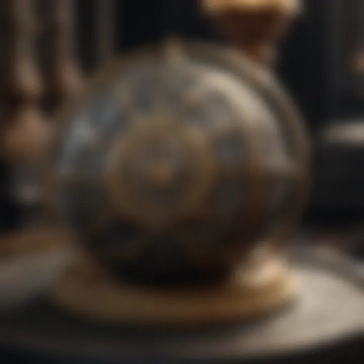 A close-up of a magical artifact featured in the film, symbolizing ancient power and legacy.