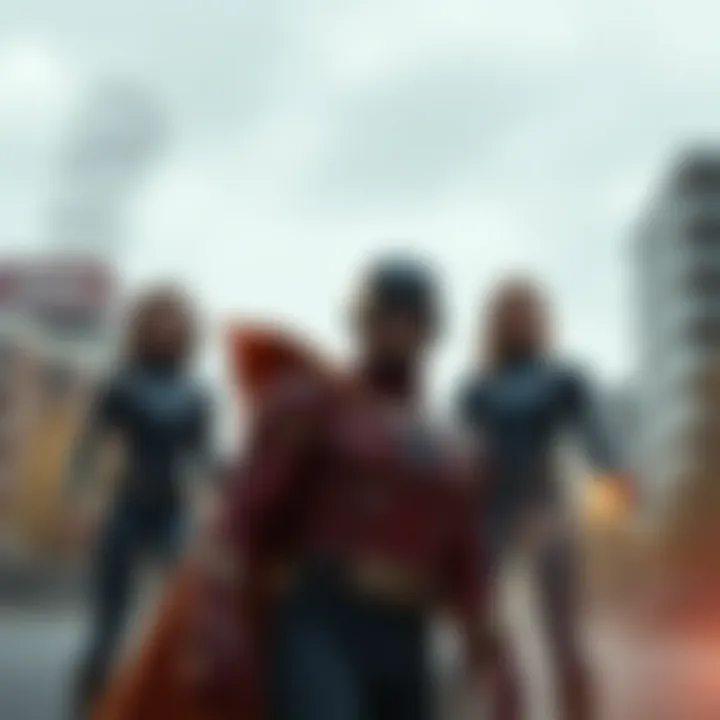 An illustration of the Fantastic Four's impact on societal issues through their story arcs