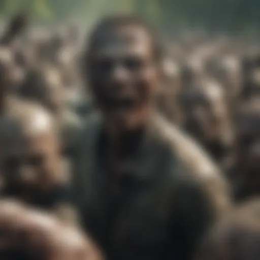 Fierce Zombie Horde in The Walking Dead Season