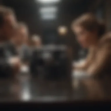 Strategizing Film Release Dates Film industry executives in a meeting discussing release strategies
