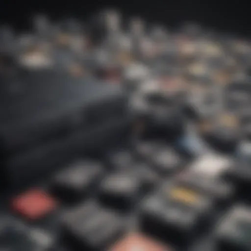 PlayStation console surrounded by price tags