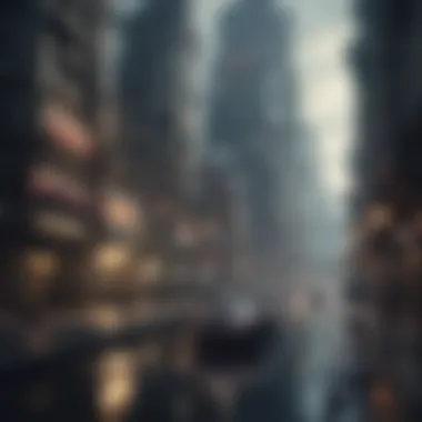 Dystopian Metropolis: A Glimpse into the Future Futuristic cityscape on Apple TV