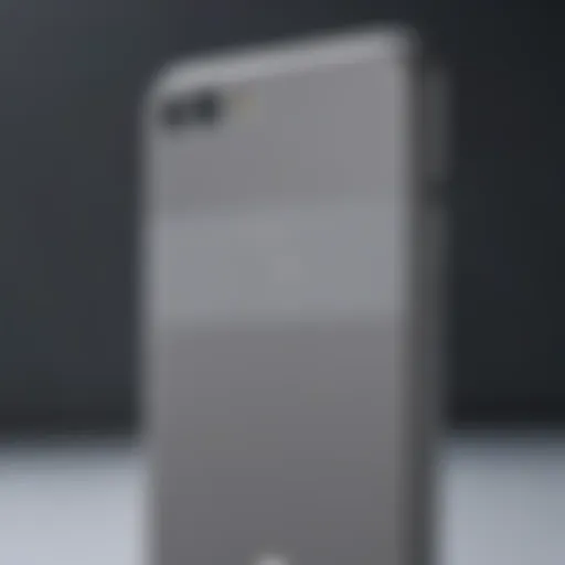 Close-up of the Google Pixel's sleek design showcasing its modern aesthetics