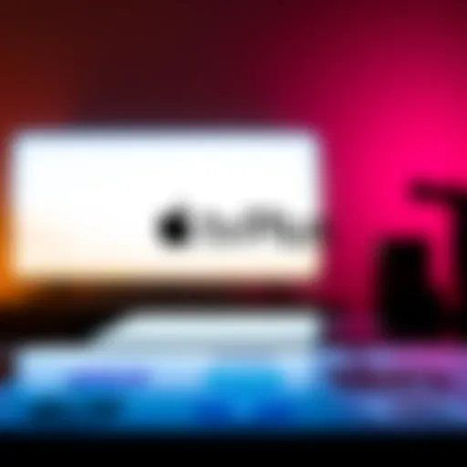 Apple TV Plus logo displayed on an iPhone screen