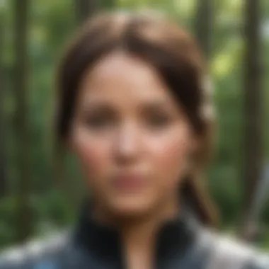 Hunger Games poster featuring Katniss Everdeen