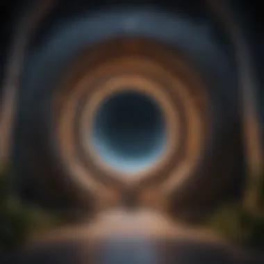 Artistic depiction of intergalactic portal in Stargate Universe Comic Book