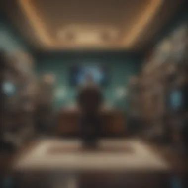 Convergence of Tech and TV Imagery symbolizing the intersection of technology and television