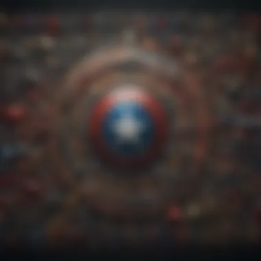 Artistic representation of interwoven timelines showcasing key Marvel characters