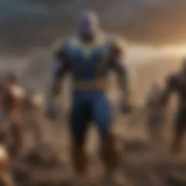 Intricate Power Struggles Intricate Power Struggles - Thanos and the Eternals locked in a battle of wills
