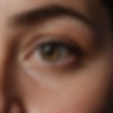 Intriguing close-up of a mysterious character's eyes