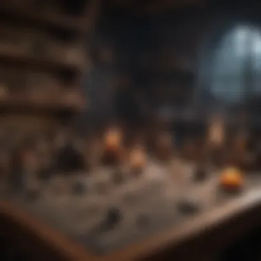 Witch's Arcane Collection Enigmatic symbols and potions in a witch's lair