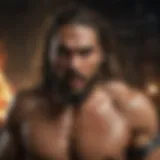 Jason Momoa in intense action scene