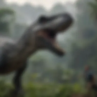 Iconic scenes from the Jurassic World franchise