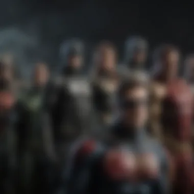 Evolution of Justice League Characters Concept art showcasing the evolution of the Justice League characters
