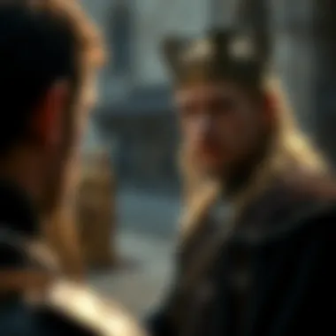 Legacy of a Notable Ruler A historical depiction of a notable ruler from the series